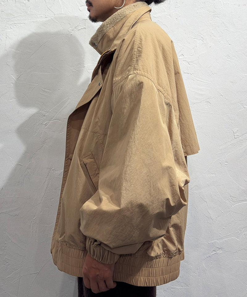 【40%OFF】CURRENTAGE - DOUBLE LAYERED JACKET / BEIGE 商品画像 - DB&BAR