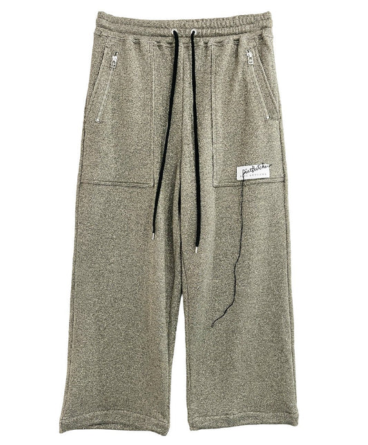 【50%OFF】Basic line _ Glitter cropped wide pants - GOLD CHARCOAL - DB&BAR