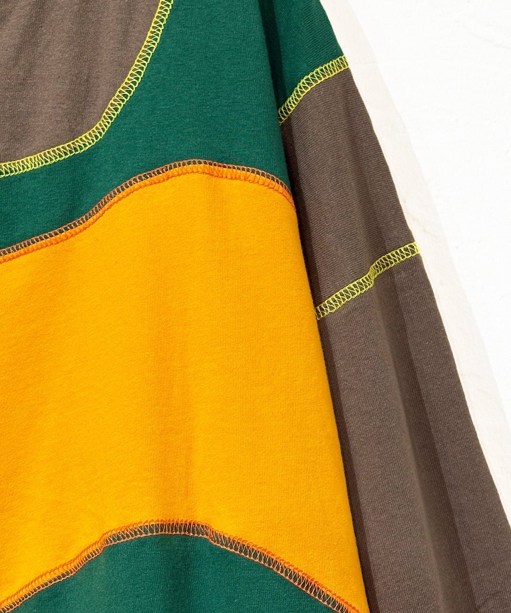 【50%OFF】FORTUNE W.W.D - DELTA NFNB JERSEY S/S TEE BROWN/GREEN/YELLOW - DB&BAR