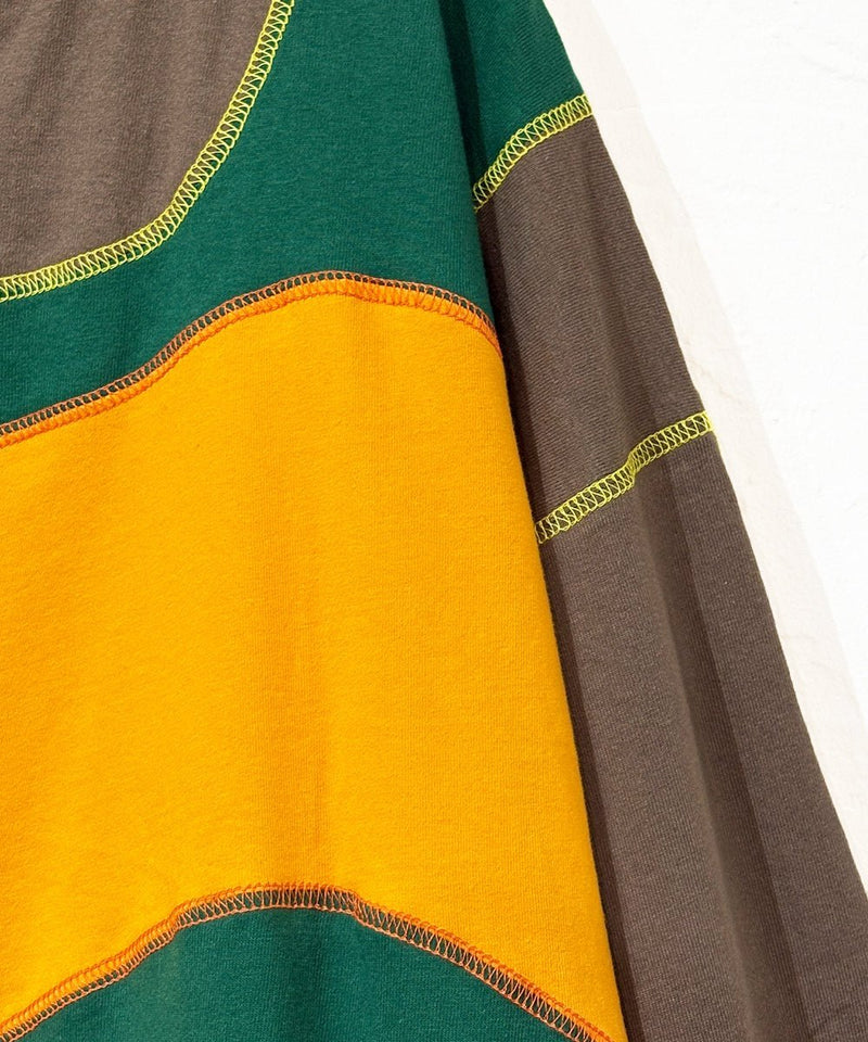 【50%OFF】FORTUNE W.W.D - DELTA NFNB JERSEY S/S TEE BROWN/GREEN/YELLOW - DB&BAR
