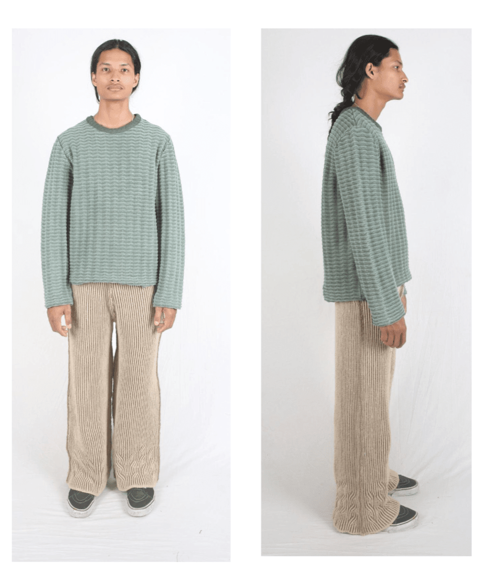 【50%OFF】ISA BOULDER - ROVER TWISTY REVERSIBLE STRIPES PANTS SAND 商品画像 - DB&BAR