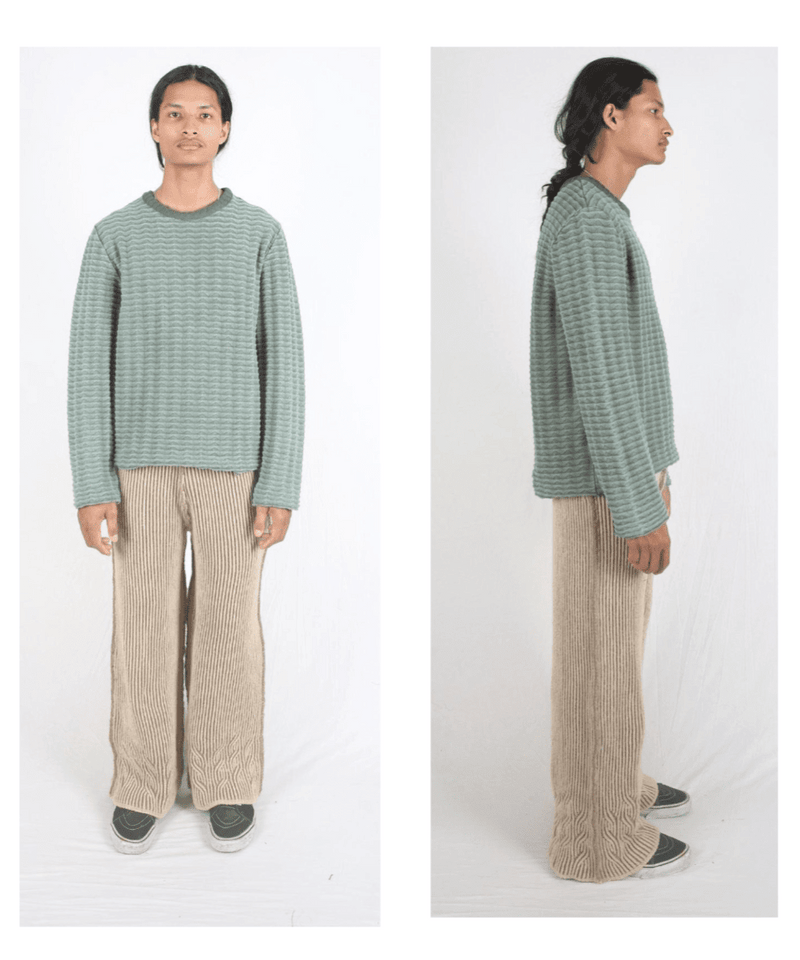 【50%OFF】ISA BOULDER - ROVER TWISTY REVERSIBLE STRIPES PANTS SAND 商品画像 - DB&BAR