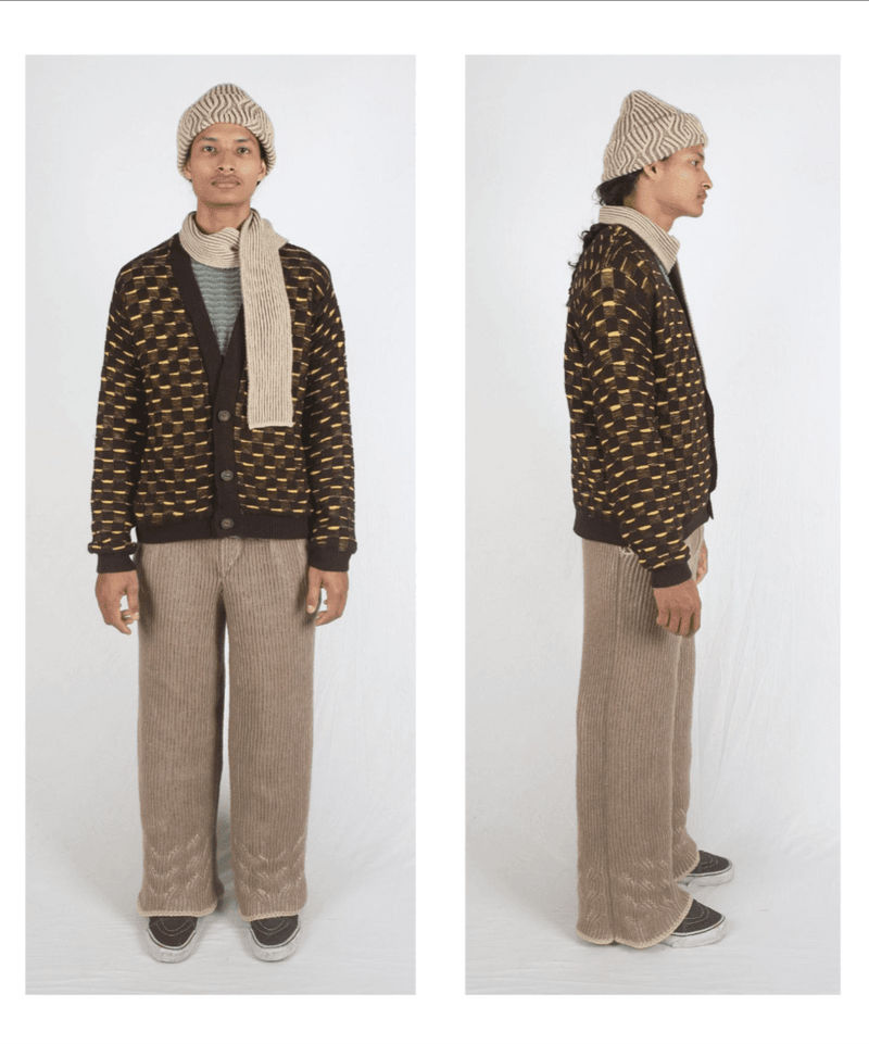 【50%OFF】ISA BOULDER - ROVER TWISTY REVERSIBLE STRIPES PANTS SAND 商品画像 - DB&BAR