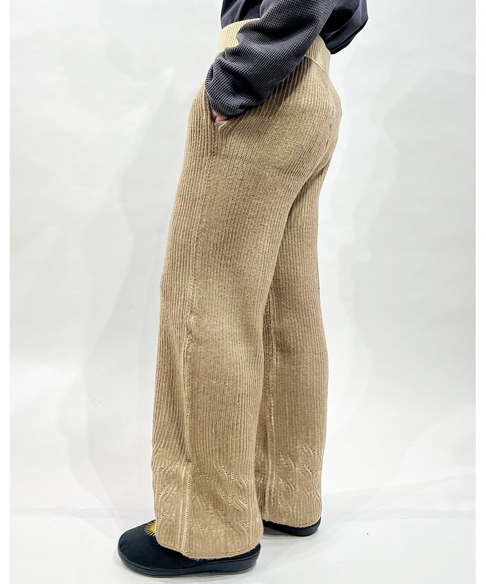【50%OFF】ISA BOULDER - ROVER TWISTY REVERSIBLE STRIPES PANTS SAND - DB&BAR