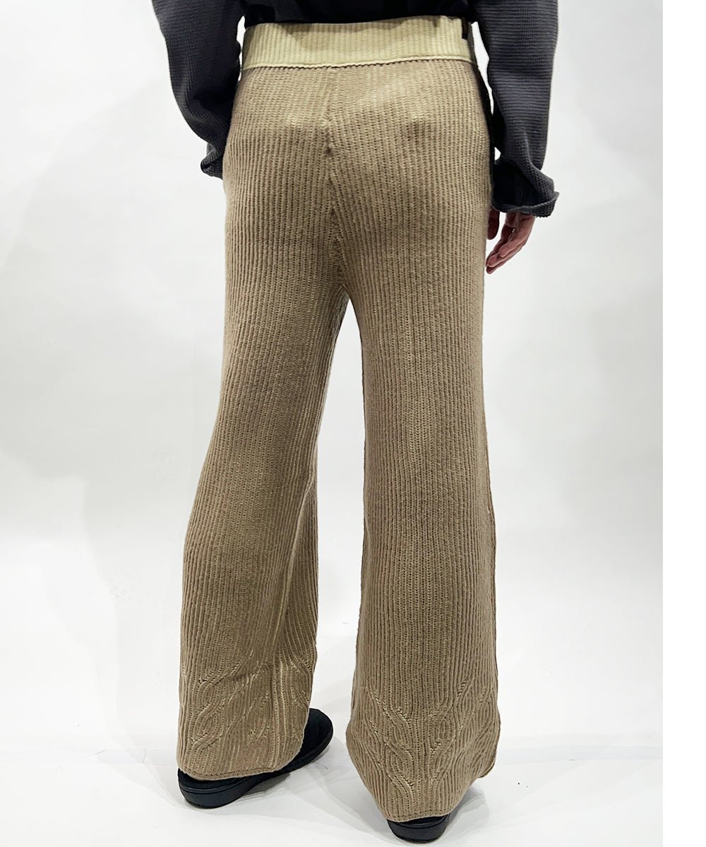 【50%OFF】ISA BOULDER - ROVER TWISTY REVERSIBLE STRIPES PANTS SAND - DB&BAR