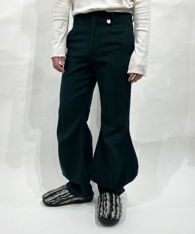 【50%OFF】NAM - Trumpet Slacks Wool MID GREEN 商品画像 - DB&BAR