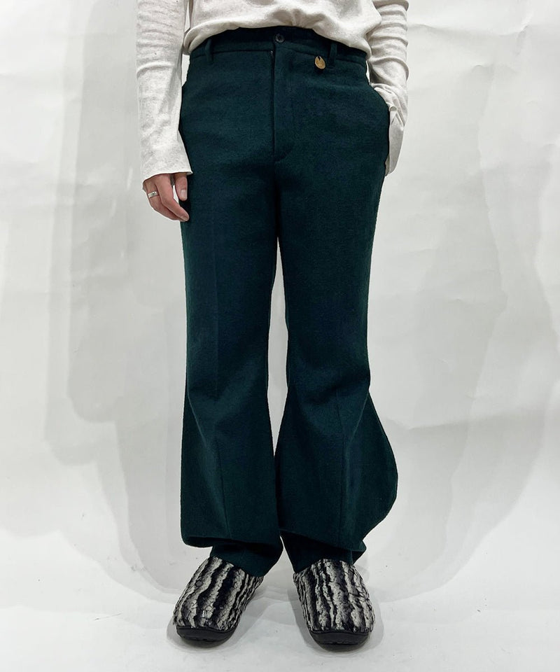 【50%OFF】NAM - Trumpet Slacks Wool MID GREEN 商品画像 - DB&BAR