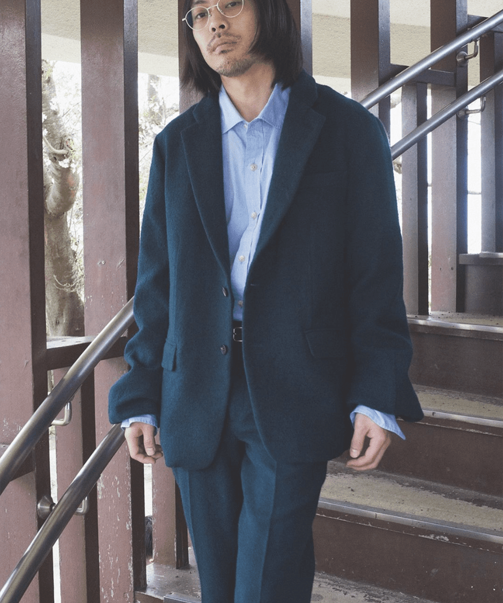 【50%OFF】NAM - Trumpet Slacks Wool MID GREEN 商品画像 - DB&BAR