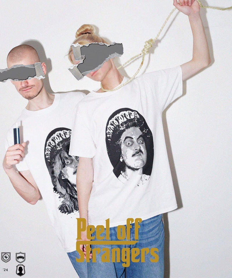 【60%OFF】"PEEL OFF STRANGERS" scratch T-shirt - DB&BAR
