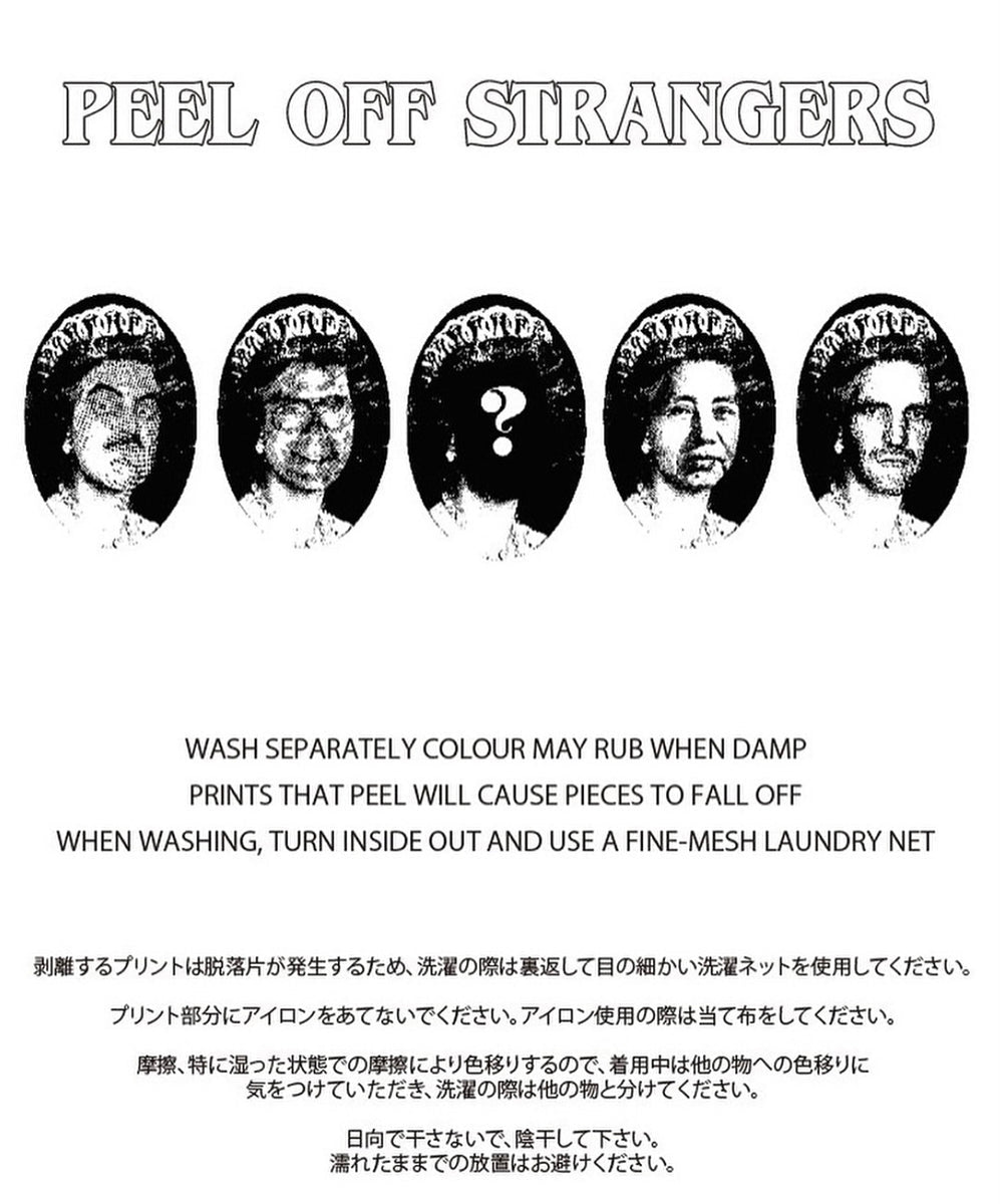 【60%OFF】"PEEL OFF STRANGERS" scratch T-shirt - DB&BAR