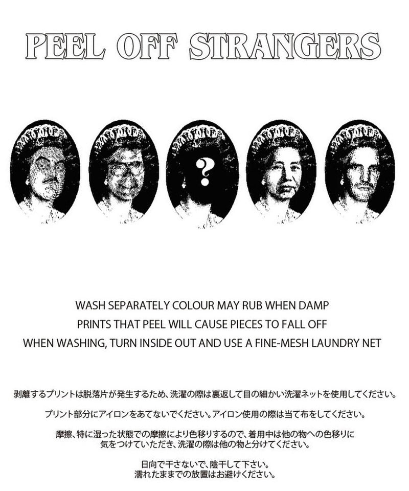 【60%OFF】"PEEL OFF STRANGERS" scratch T-shirt - DB&BAR