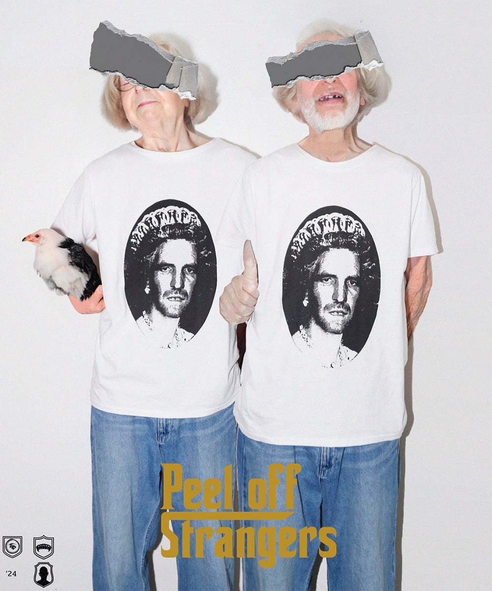 【60%OFF】"PEEL OFF STRANGERS" scratch T-shirt - DB&BAR