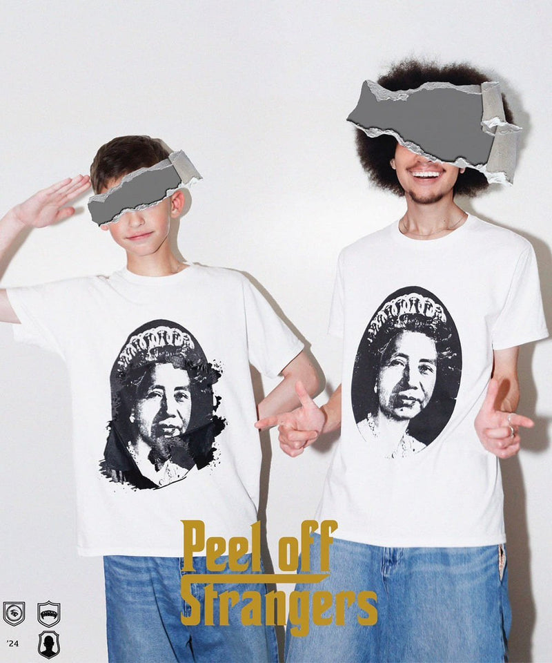 【60%OFF】"PEEL OFF STRANGERS" scratch T-shirt - DB&BAR