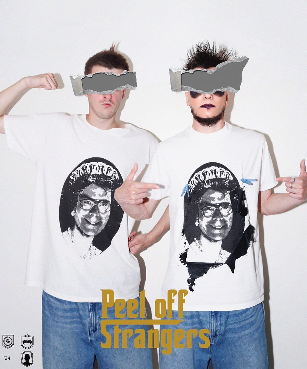 【60%OFF】"PEEL OFF STRANGERS" scratch T-shirt - DB&BAR