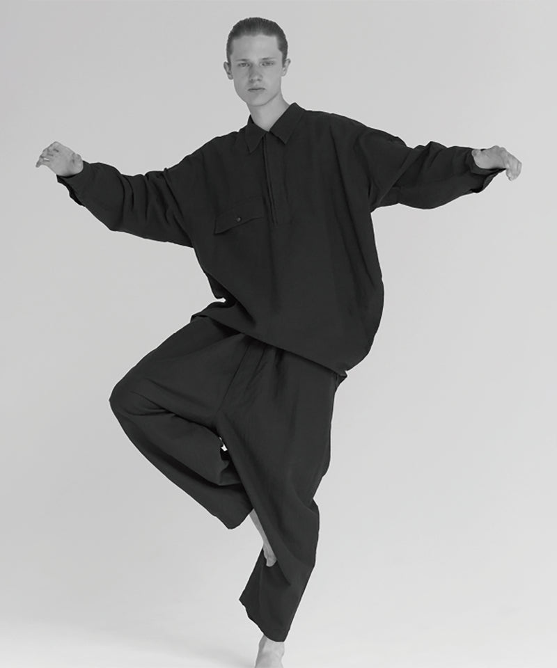 Marvine Pontiak Shirt Makers - Twist Pull Over / DARK NAVY