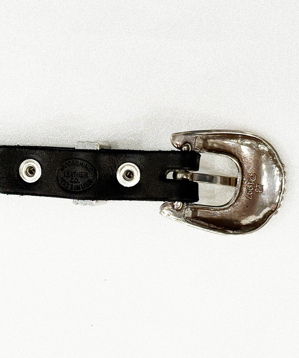【予約 - 7月再入荷分】MOONSHINE LEATHER - DEL RIO 3/4” BELT 7”LONG LENGTH - DB&BAR
