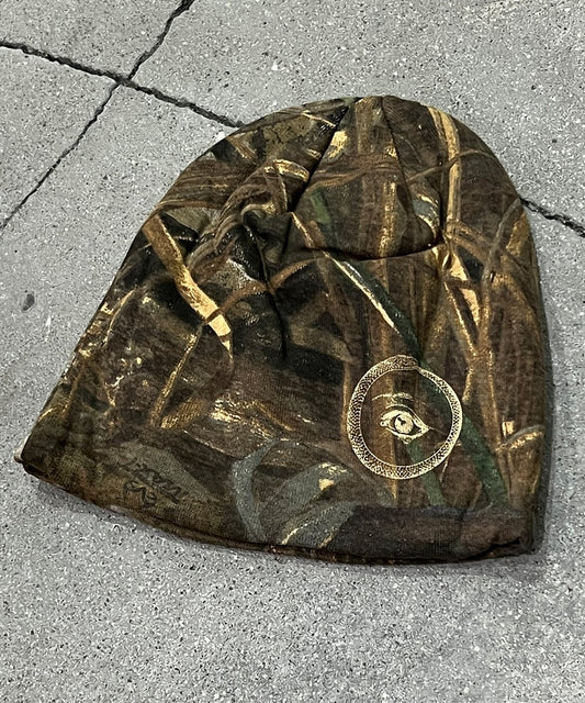 8" licensed camo beanie - BEIGE CAMO EYE2 - DB&BAR