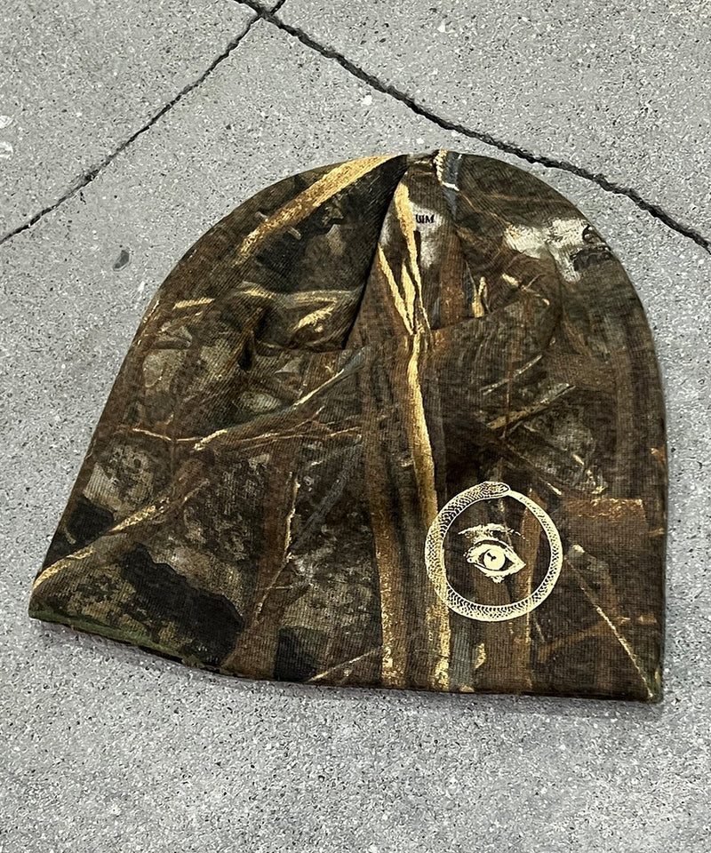8" licensed camo beanie - BEIGE CAMO EYE3 商品画像 - DB&BAR