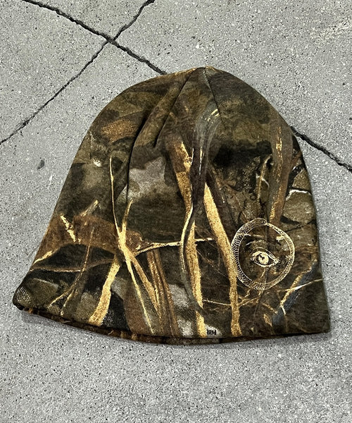 8" licensed camo beanie - BEIGE CAMO EYE4 - DB&BAR
