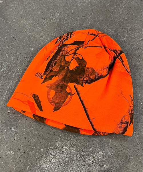8" licensed camo beanie - ORANGE EYE2 - DB&BAR