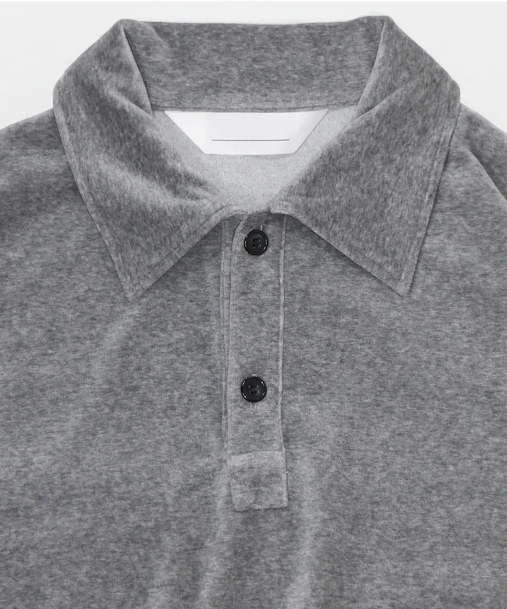 ANDER - VELOUR POLO / HEATHER