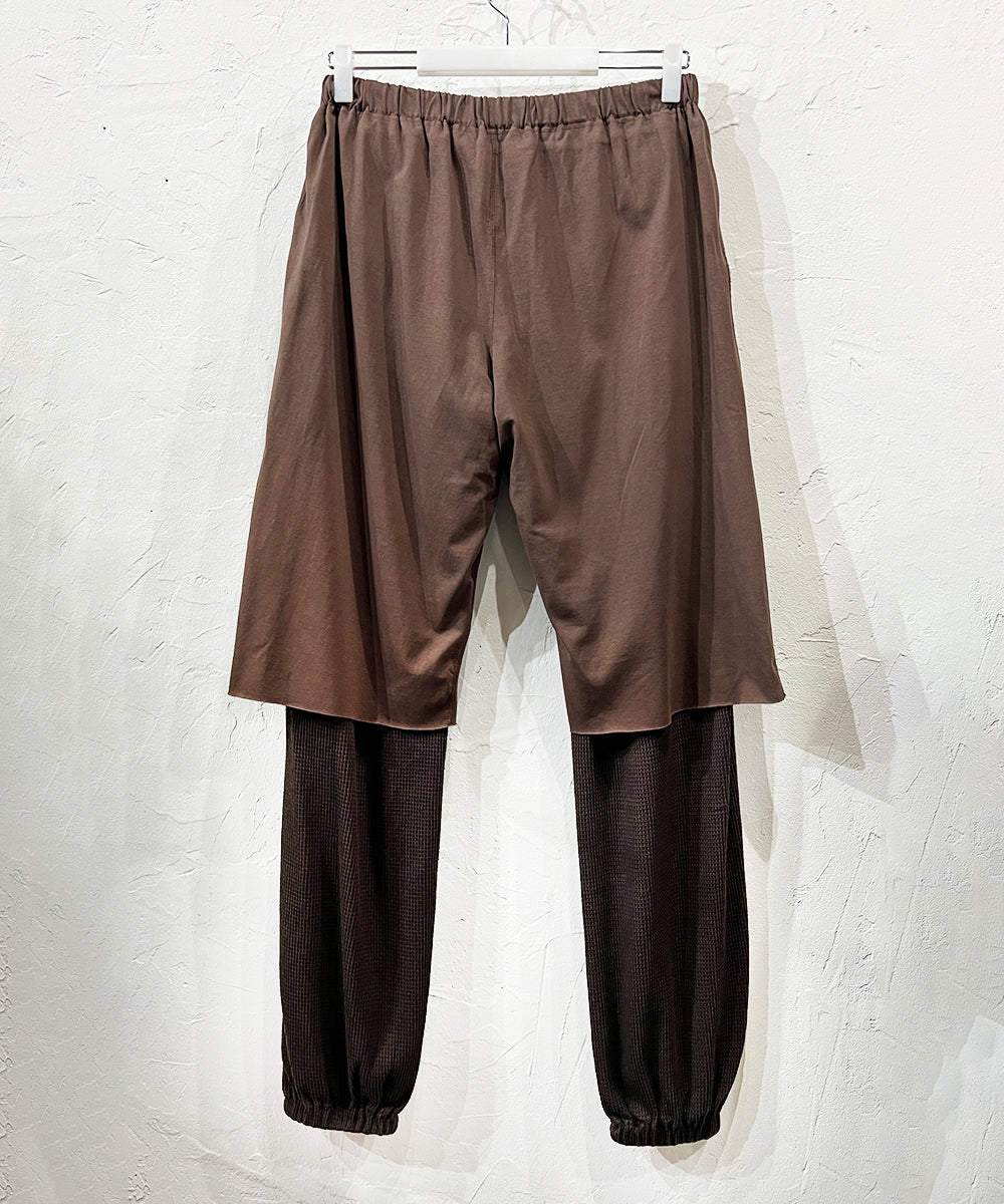 ANDER LAYERED PANTS - SMOKE BROWN