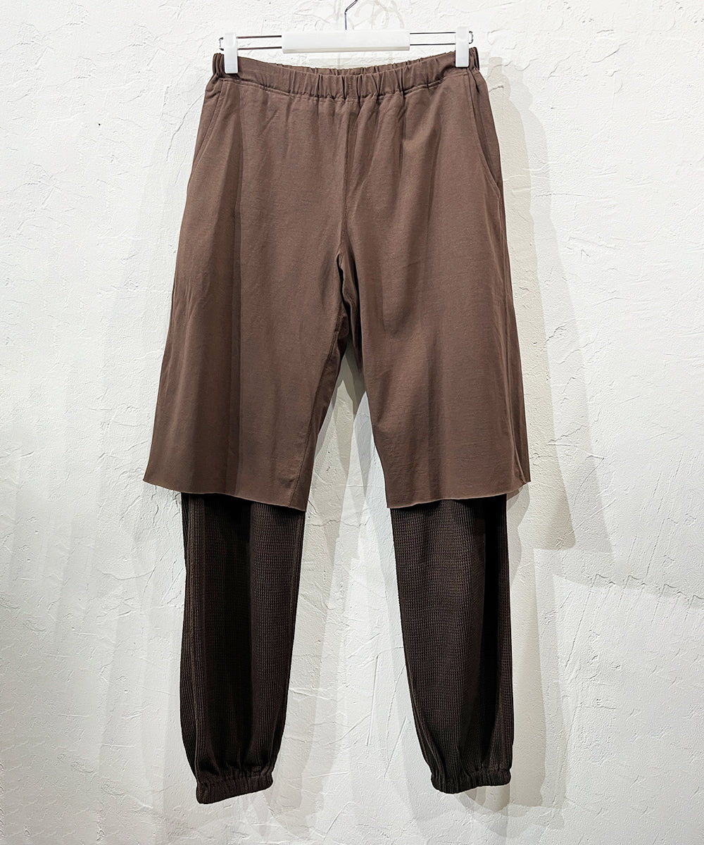 ANDER LAYERED PANTS - SMOKE BROWN