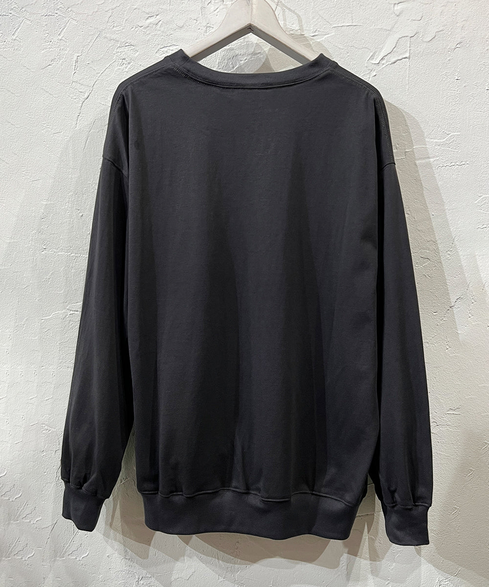 ANDER LS SWEAT TEE - CHARCOAL