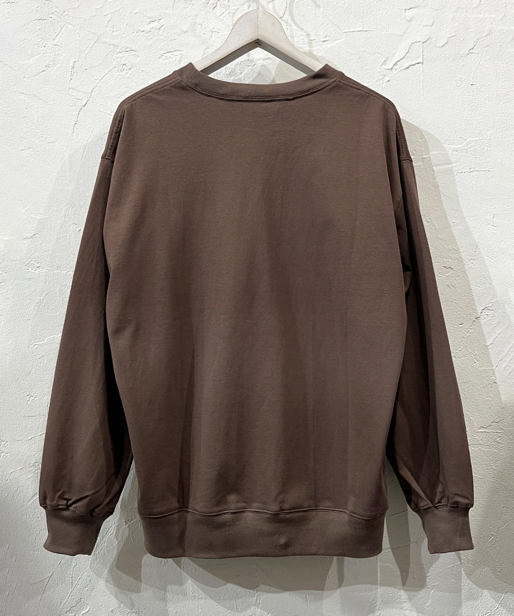 ANDER LS SWEAT TEE - SMOKE BROWN