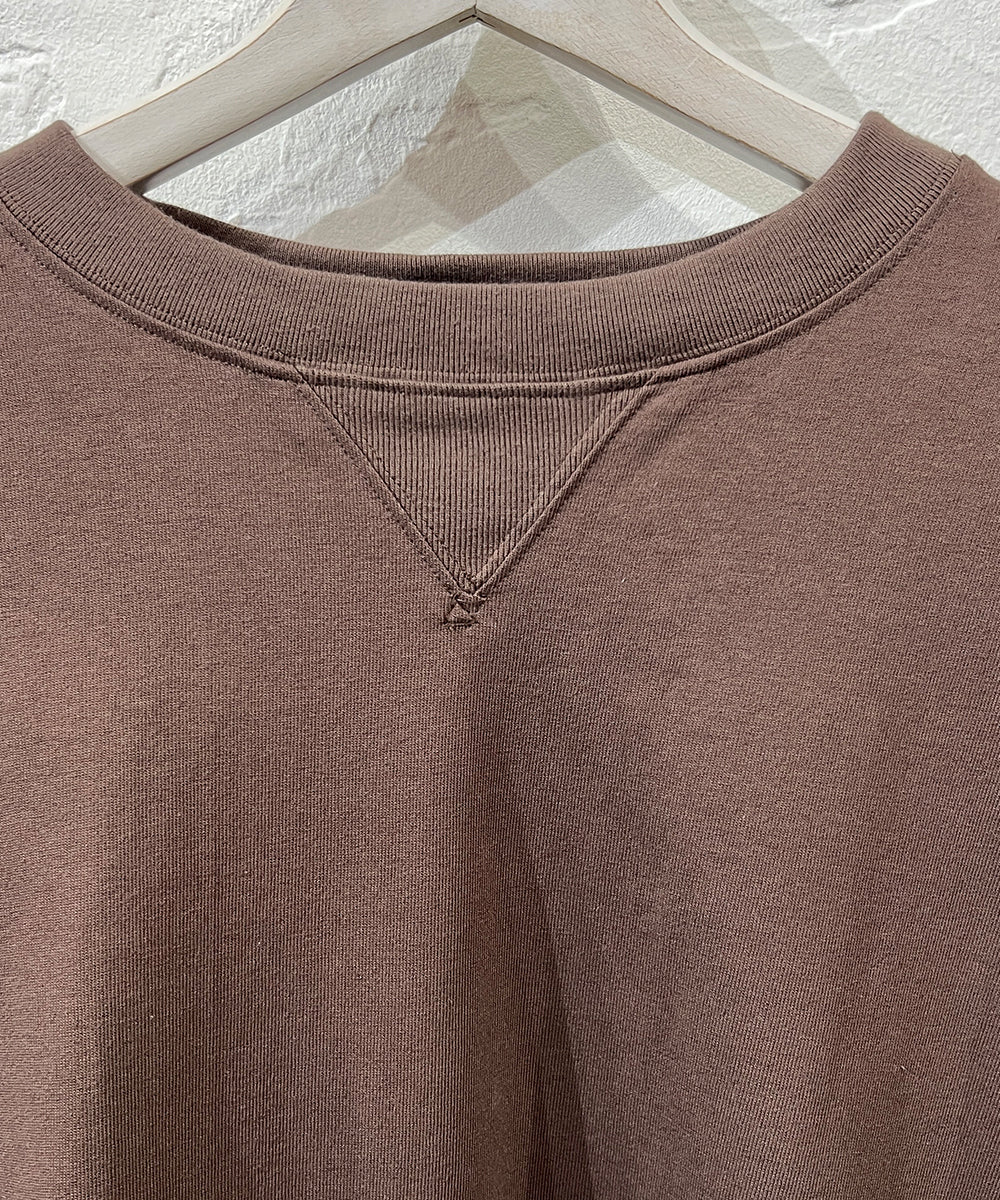 ANDER LS SWEAT TEE - SMOKE BROWN