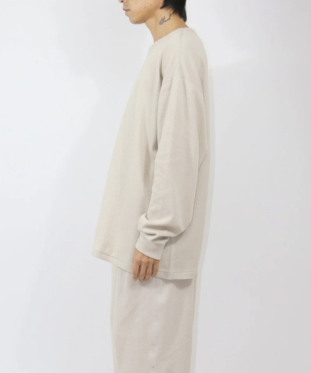 ANDER - WAFFLE CHILLAX TOP  ONLINE STORE PAGE | アンダー - ワッフル チラックス トップ オンライン ストア ページ 商品画像