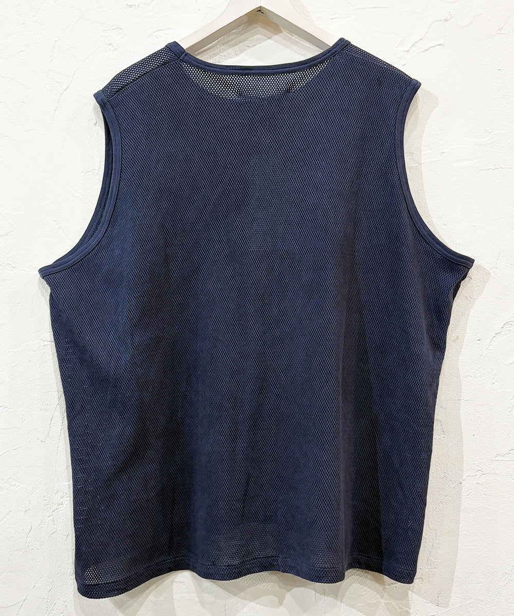 ANDER - MESH SLEEVELESS 60S NAVY