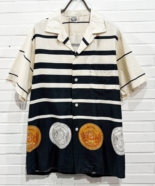 VINTAGE - HAWAIIAN OPEN-COLLAR SHORT SLEEVE SHIRT