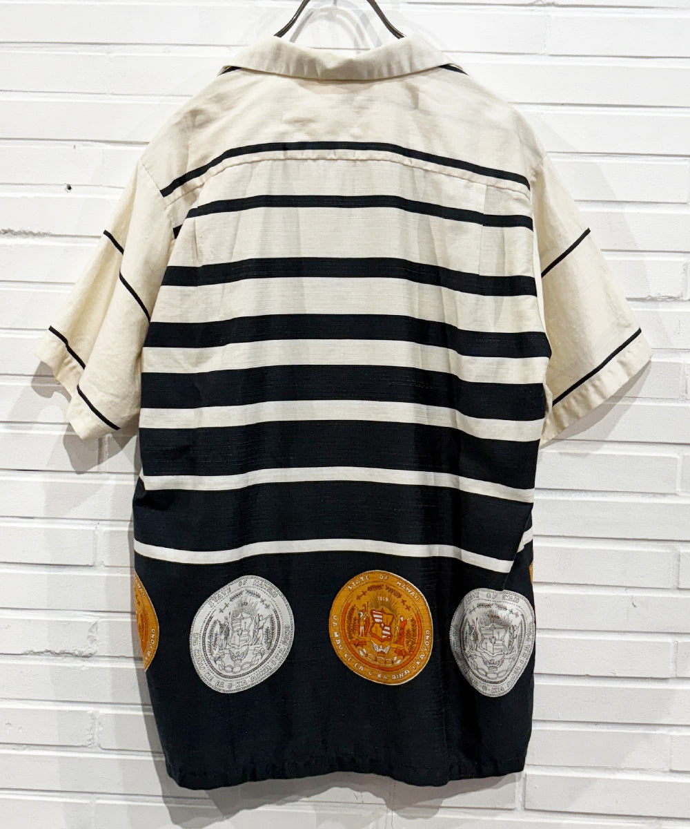 VINTAGE - HAWAIIAN OPEN-COLLAR SHORT SLEEVE SHIRT