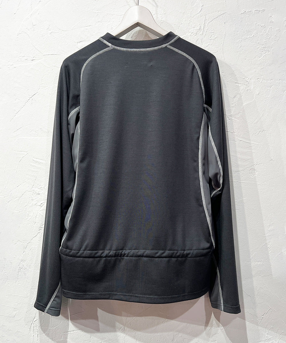 ANDER ATHLETIC - LONG SLEEVE WOOL TEE SMOKE