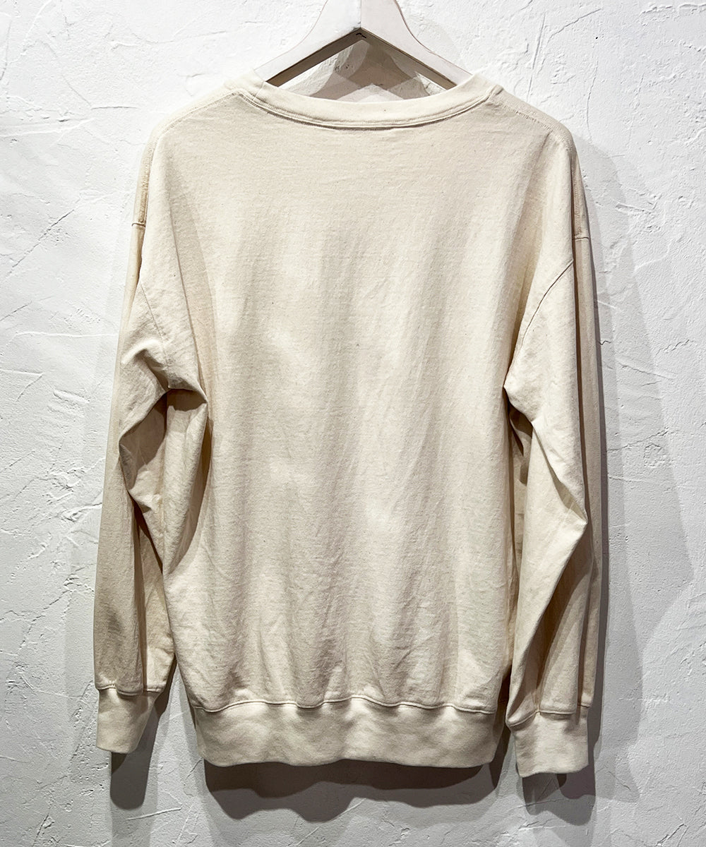 ANDER LS SWEAT TEE - ECRU