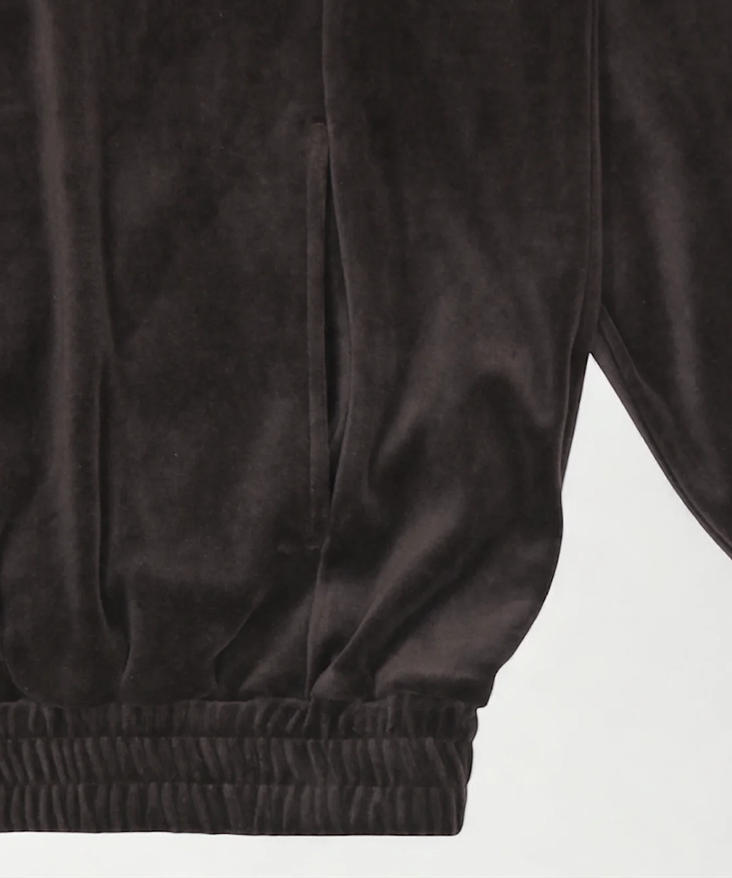 ANDER - VELOUR POLO / SHINE BROWN