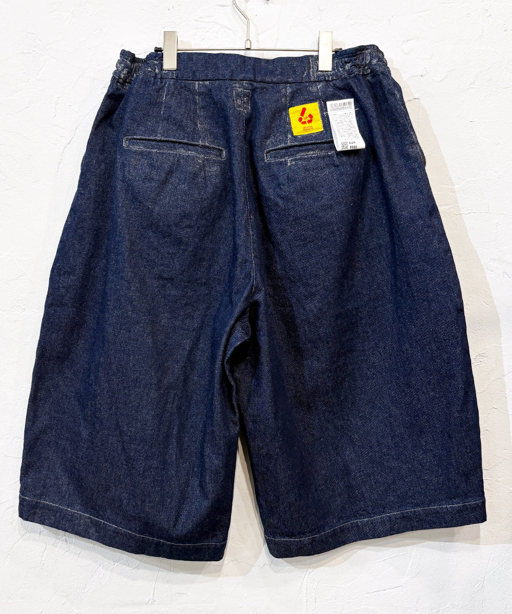KOJIMA SHINSENGUMI -  BIG SHORTS  FOIL INDIGO | 児島新鮮組 - ビッグショーツ フォイル インディゴ オンライン ストア ページ 商品画像