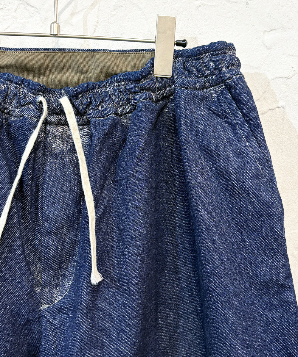 KOJIMA SHINSENGUMI -  BIG SHORTS  FOIL INDIGO | 児島新鮮組 - ビッグショーツ フォイル インディゴ オンライン ストア ページ 商品画像