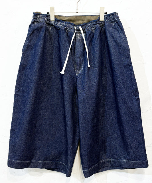 KOJIMA SHINSENGUMI -  BIG SHORTS  FOIL INDIGO | 児島新鮮組 - ビッグショーツ フォイル インディゴ オンライン ストア ページ 商品画像