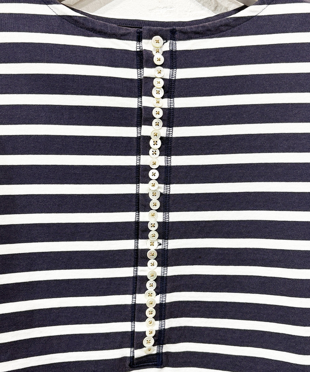 CURRENTAGE - Pearly king＆Queen henley neck shirt