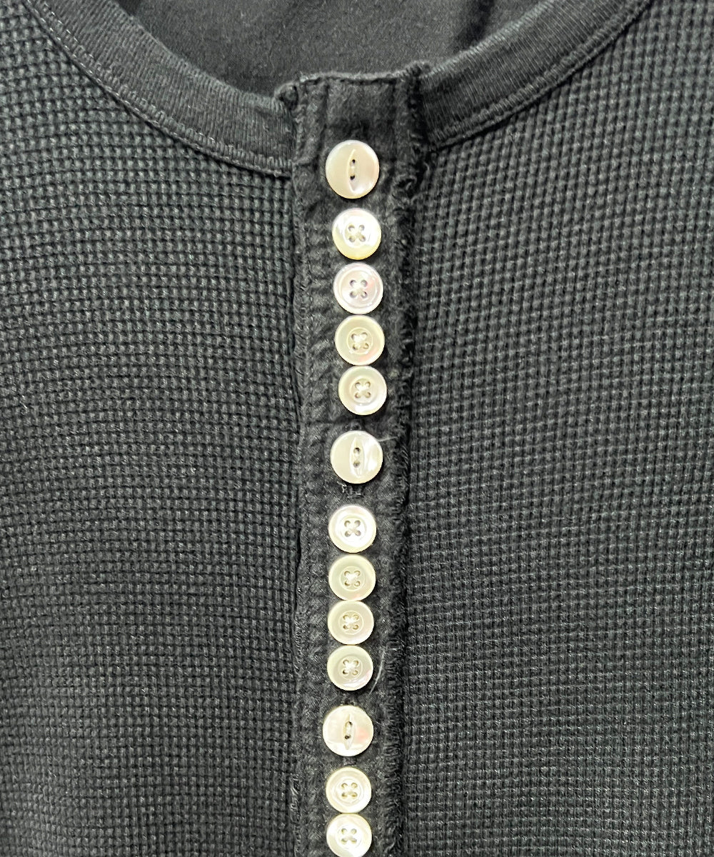 CURRENTAGE - Patchwork Henry Cut and Sew BLACK