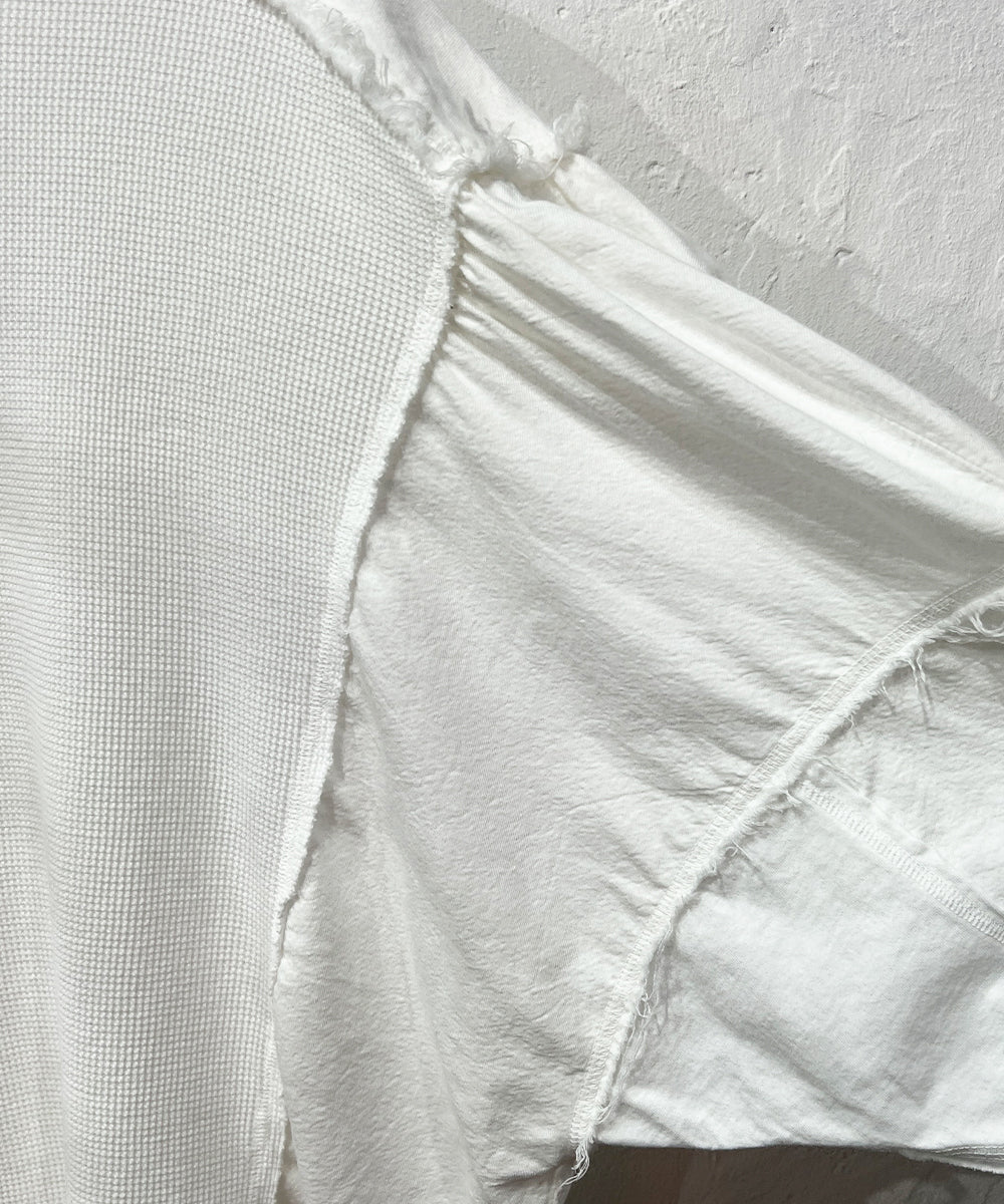 CURRENTAGE - Patchwork Henry Cut and Sew WHITE
