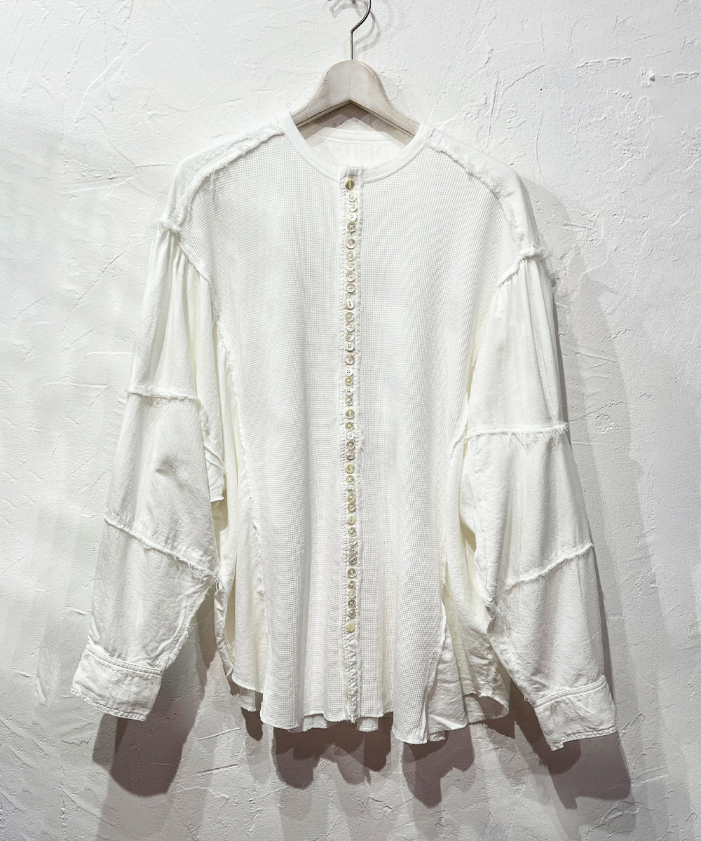 CURRENTAGE - Patchwork Henry Cut and Sew WHITE