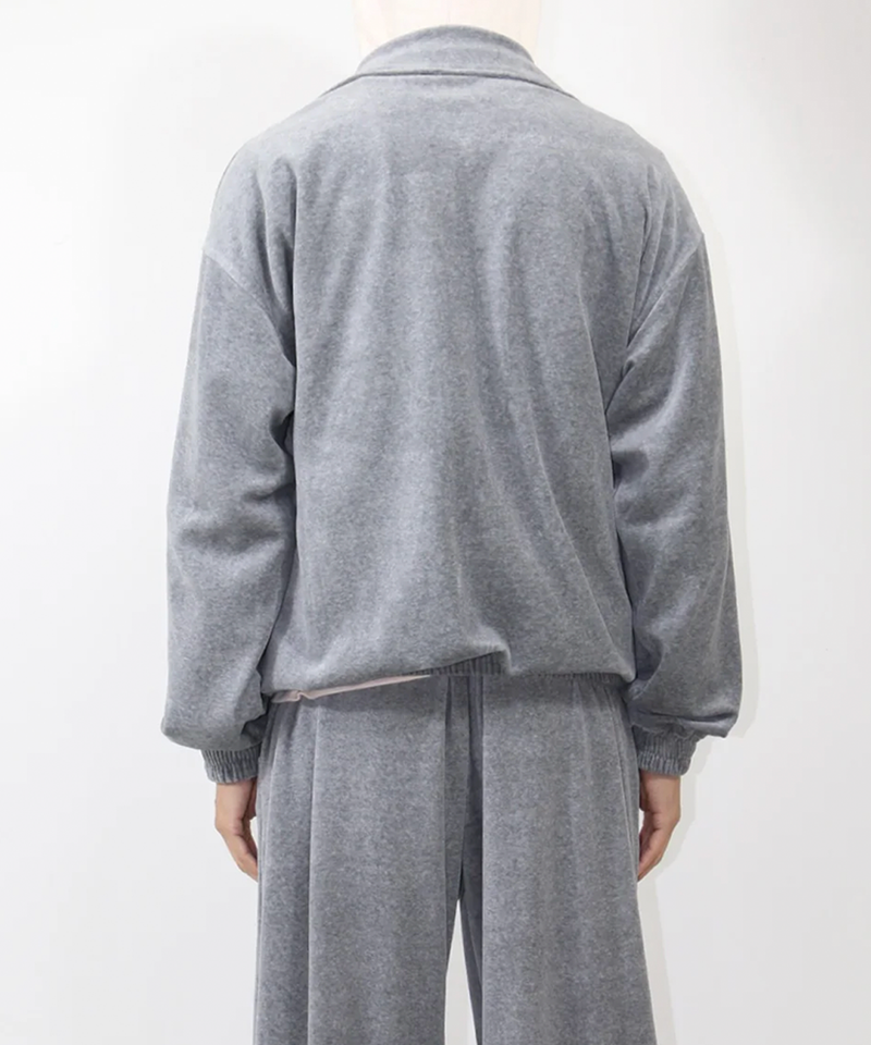 ANDER - VELOUR POLO / HEATHER