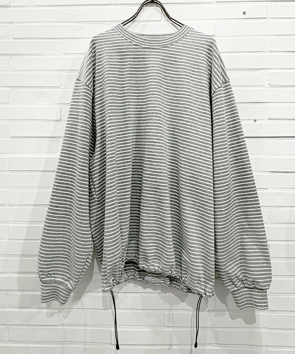 ES.1 - BORDER LS T-SHIRTS / GRAY BORDER