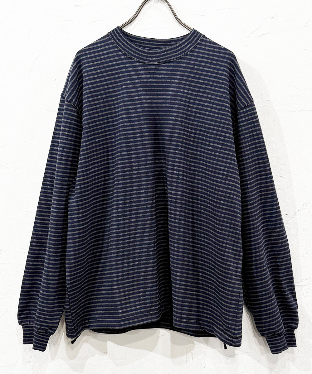 ES.1 - BORDER LS T-SHIRTS / NAVY BORDER