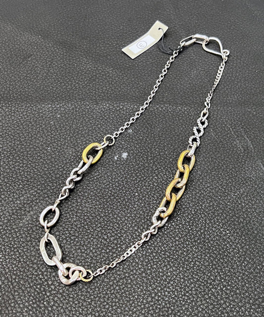FRAG - SILVER＆BRASS PATCHWORK CHAIN【E】