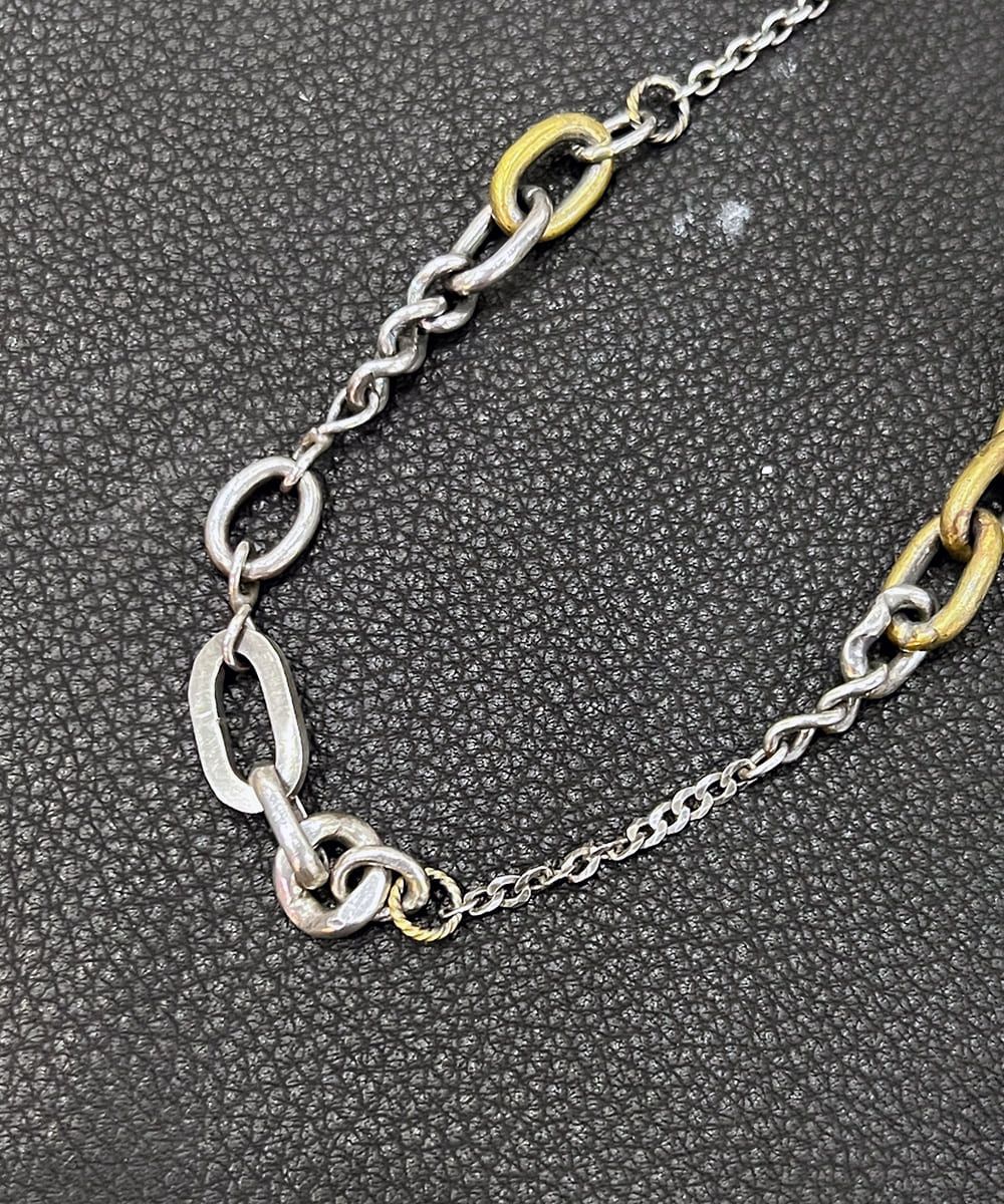 FRAG - SILVER＆BRASS PATCHWORK CHAIN【E】