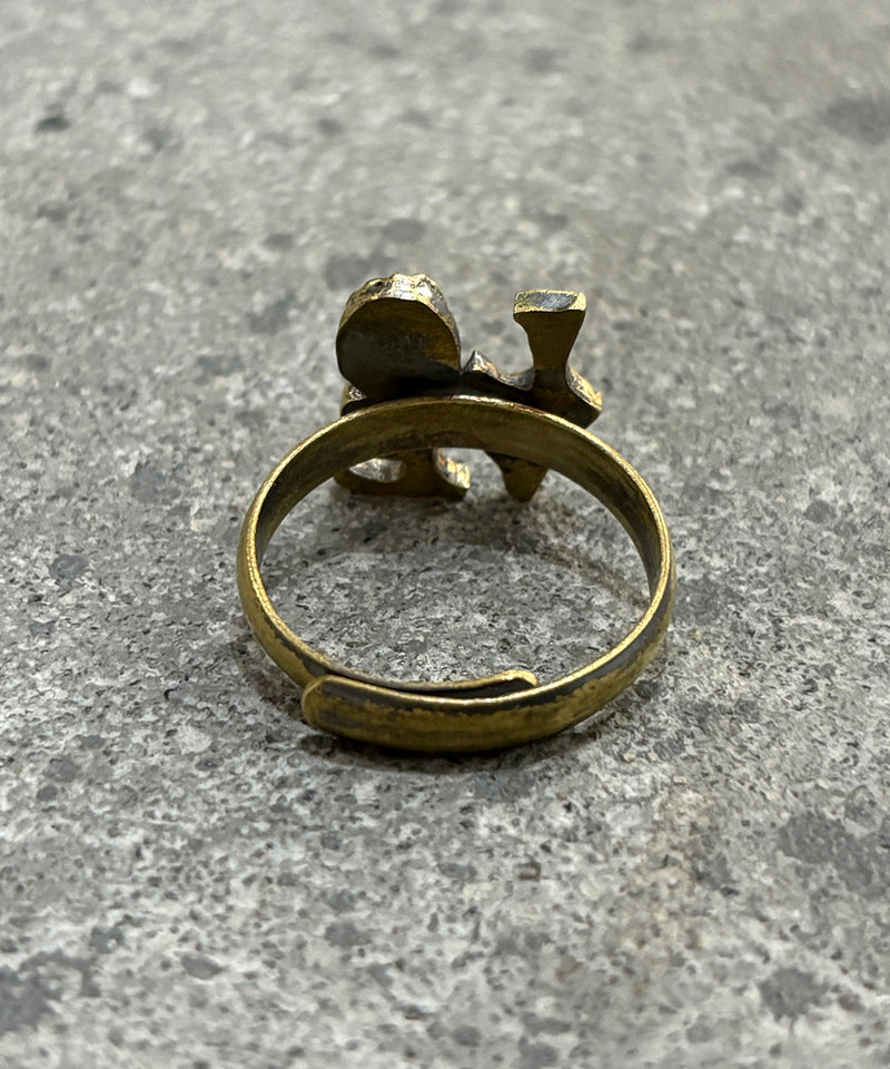 FRAG - BRASS「LOVE」RING  ONLINE STORE PAGE | フラグ - ブラス「ラブ」リング オンラインストアページ. 商品画像